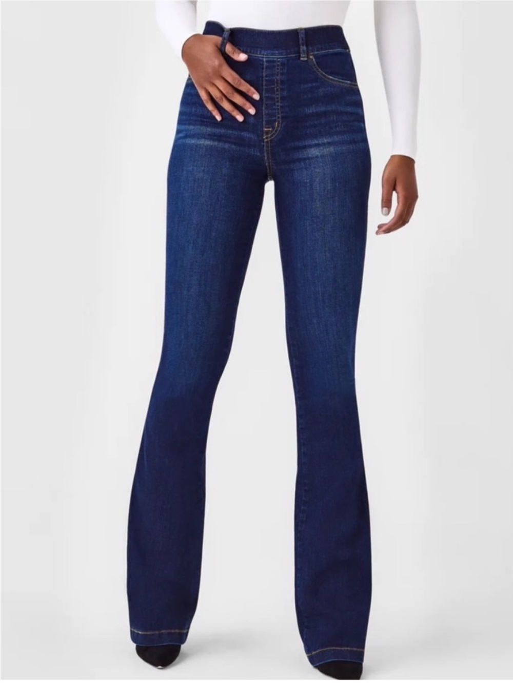 Spanx Flare Jeans Size Medium Midnight Shade Style No. 20327R